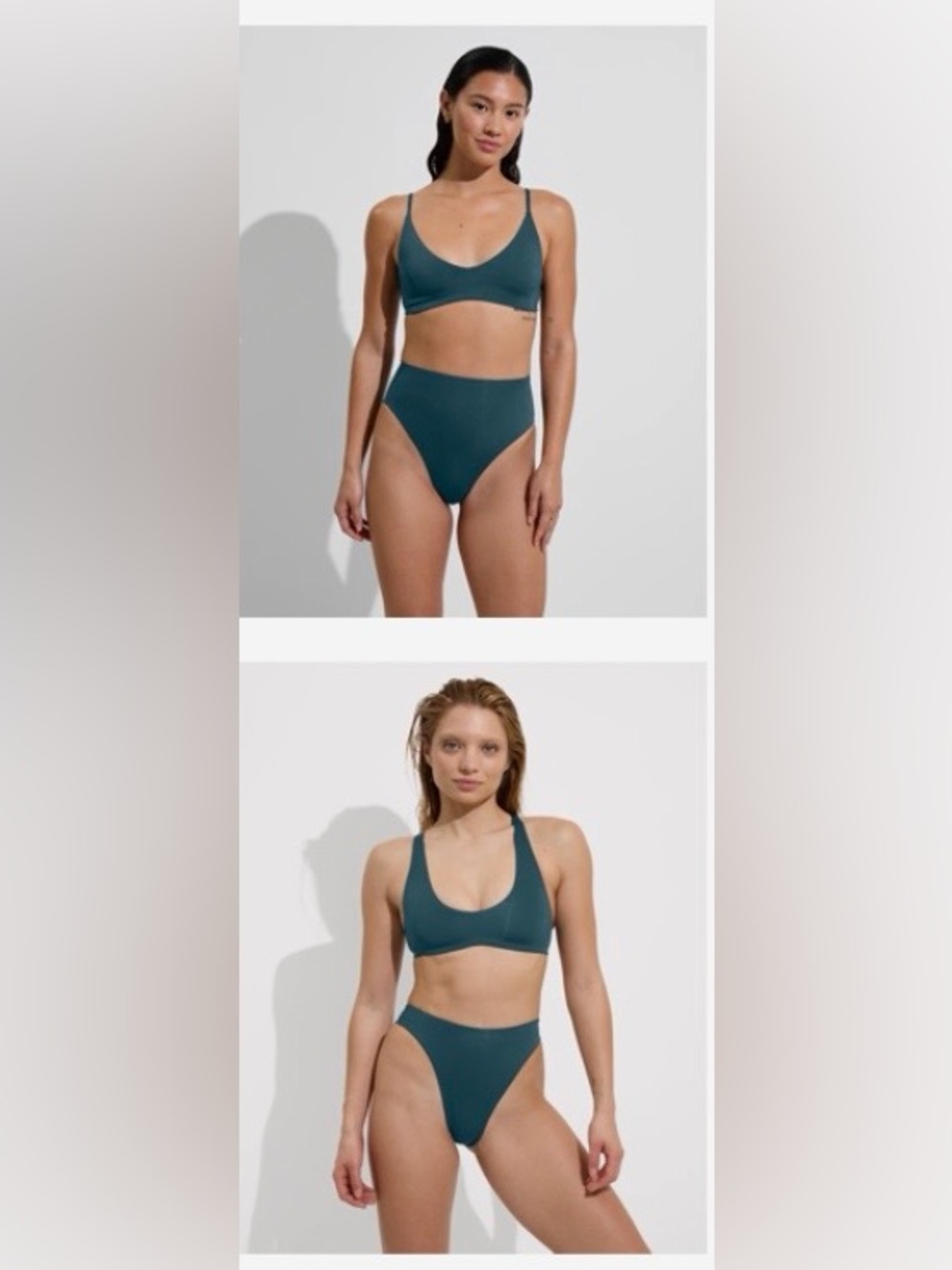 Left On Friday Hi Hi Bottom and Far Out Top in Deep End Teal Green NWT sz Medium
